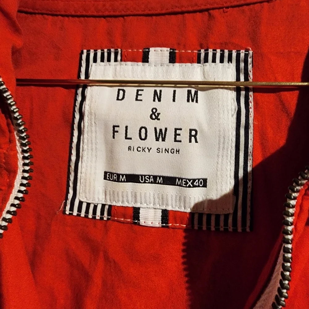 Denim & Flower Ricky Singh Rust Windbreaker  - Picture 6 of 9